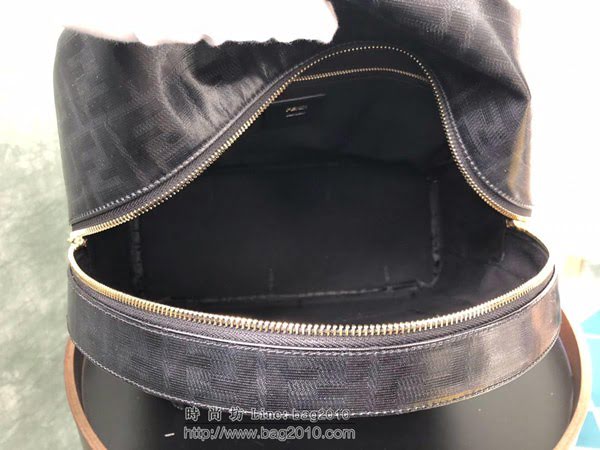 FENDI背包 頂級大號背包 黑色FF圖案 芬迪雙肩背包  fdz2174